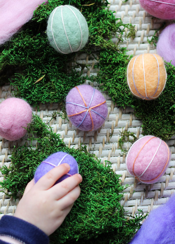 Embroidered Felt Easter Eggs | Camille Styles