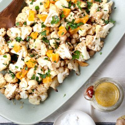 Roasted Cauliflower with Chickpeas, photo by Kim Jones | Camille Styles