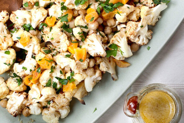 Roasted Cauliflower with Chickpeas, photo by Kim Jones | Camille Styles