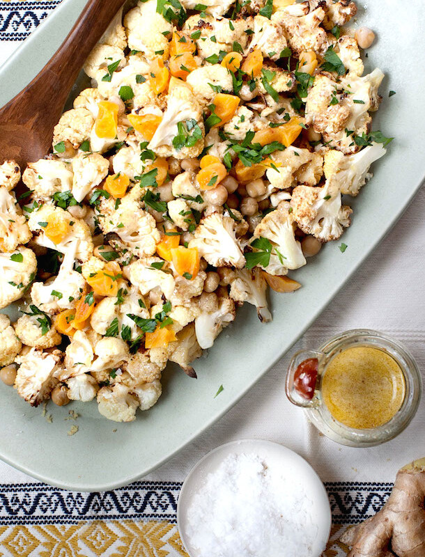 Roasted Cauliflower with Chickpeas, photo by Kim Jones | Camille Styles