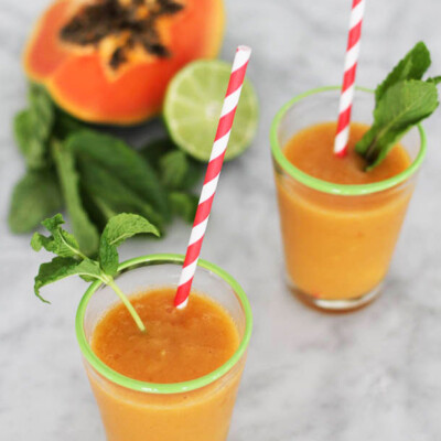 Mango Papaya Smoothie Recipe | Camille Styles