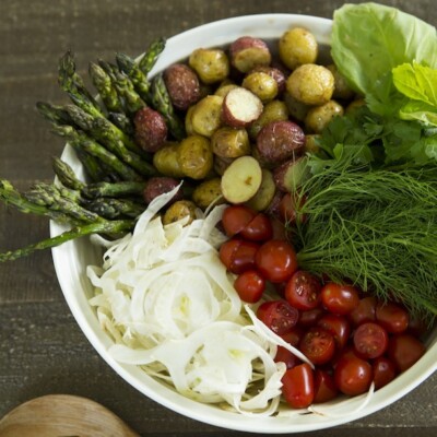 Potato Salad with Fennel & Tomatoes | Camille Styles