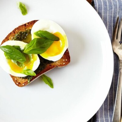 Morning Meals :: Basil Pesto & 6 Minute Egg on Toast