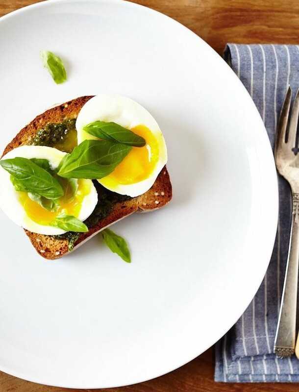 Morning Meals :: Basil Pesto & 6 Minute Egg on Toast