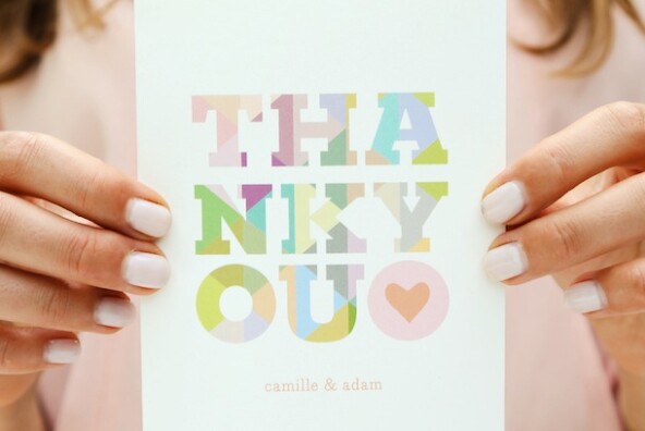Camille's Thank You Notes from Minted | Photography by Emma Banks for Camille Styles