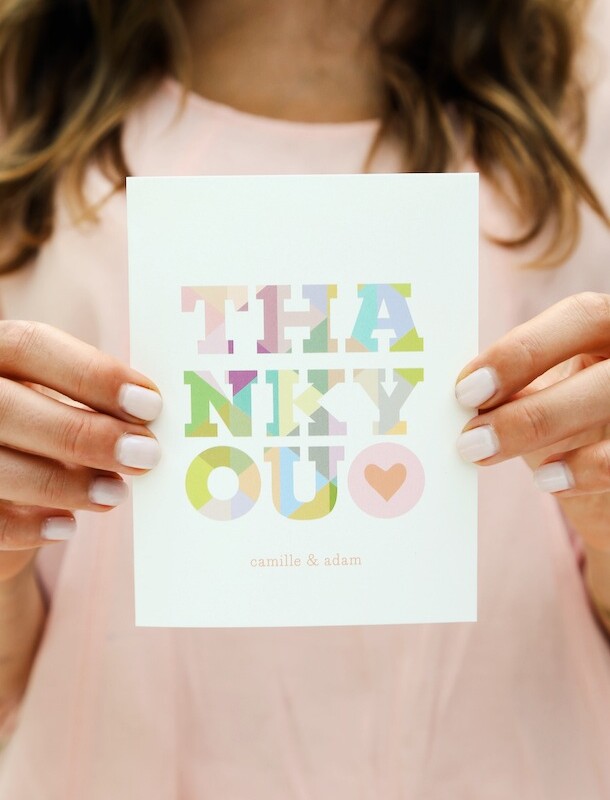 Camille's Thank You Notes from Minted | Photography by Emma Banks for Camille Styles