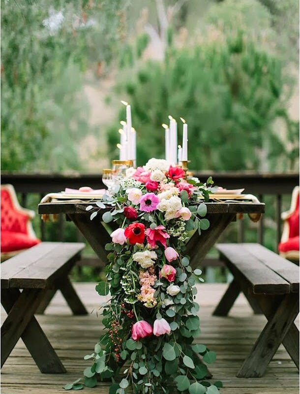 floral table runner, photo by Ashley Tingley | Camille Styles