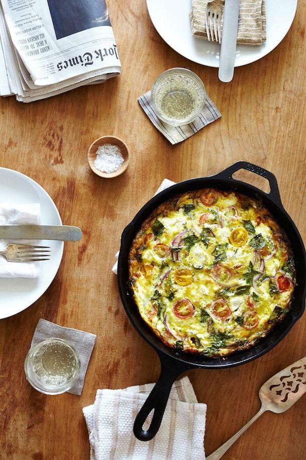 Heirloom Frittata | Morning Meals | Photo by Julia Gartland of Sassy Kitchen for Camille Styles