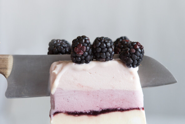 Summer Berry Ice Cream Cake | Camille Styles