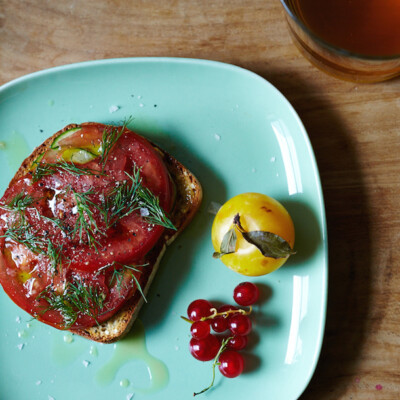 Savory Breakfast Tartine | Camille Styles