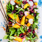 Cherry & Golden Beet Salad recipe | Camille Styles