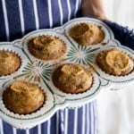 salted caramel apple muffins