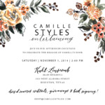 Camille Styles Entertaining Houston Book Party Invitation