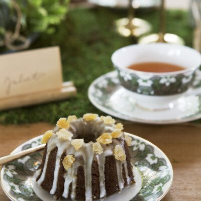 Gingerbread mini bundt cake