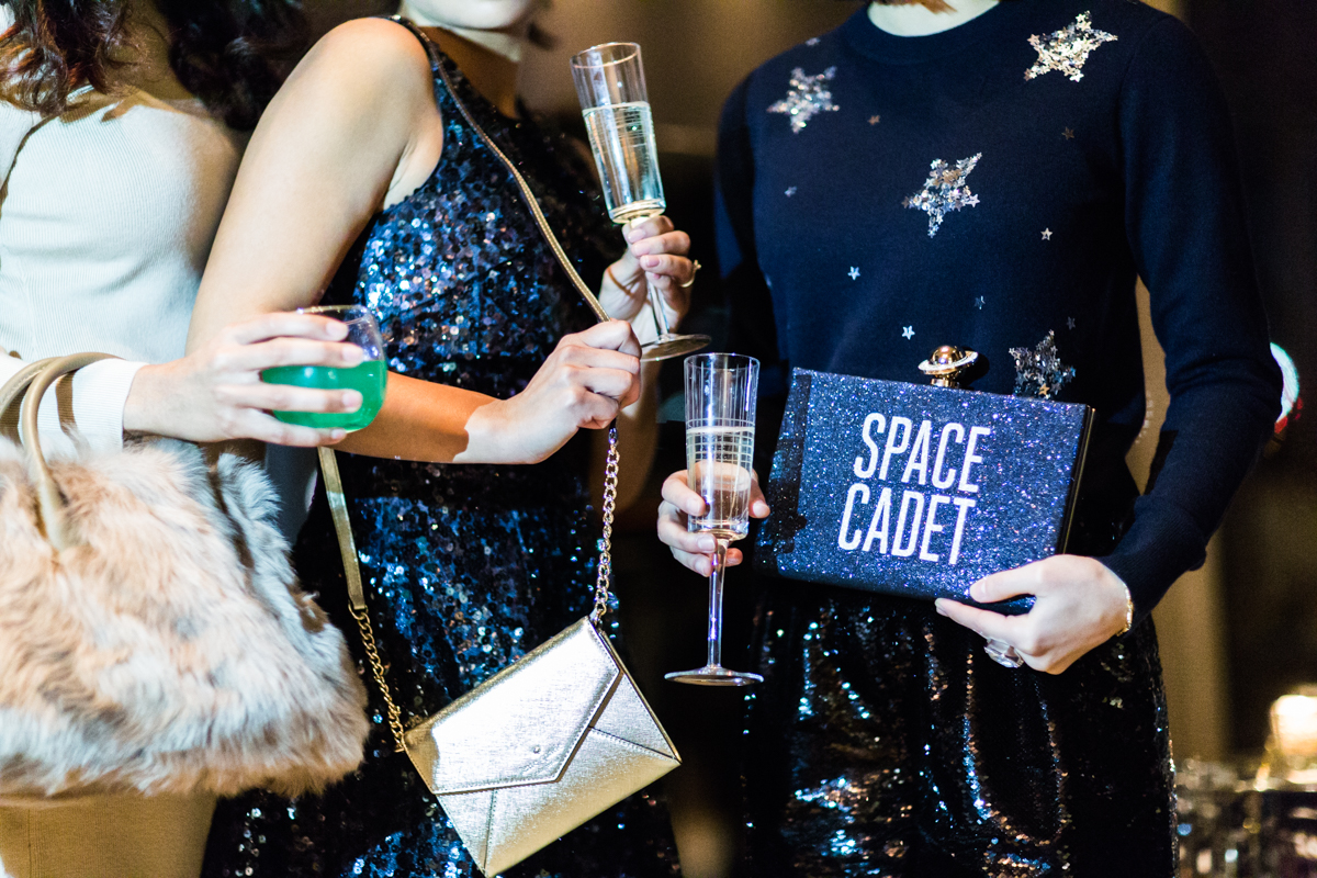 kate spade space cadet clutch