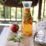 Peach Basil Sangria Pitcher