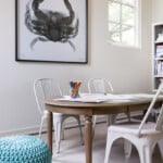 kid sized art table // modern kids playroom