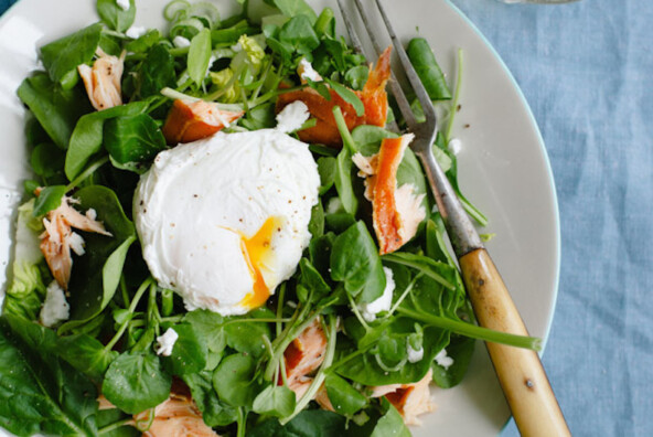 poached egg salad