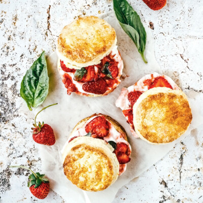 Strawberry Lime Basil Shortcakes / 15 Best Summery Strawberry Desserts