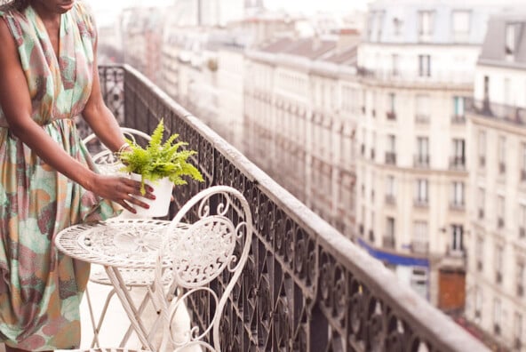 gorgeous terrace in paris