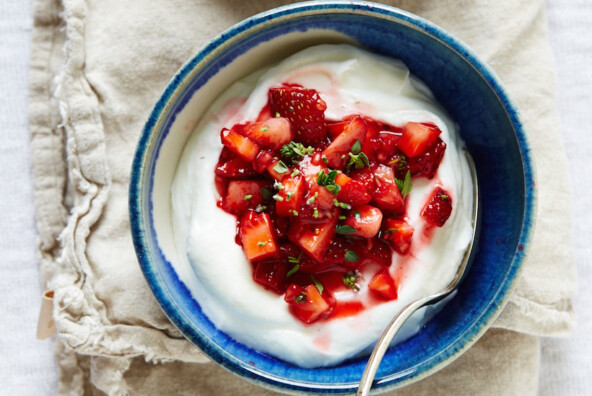 Strawberry Thyme Yogurt