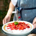 Strawberry Mint Ice Cream Pie