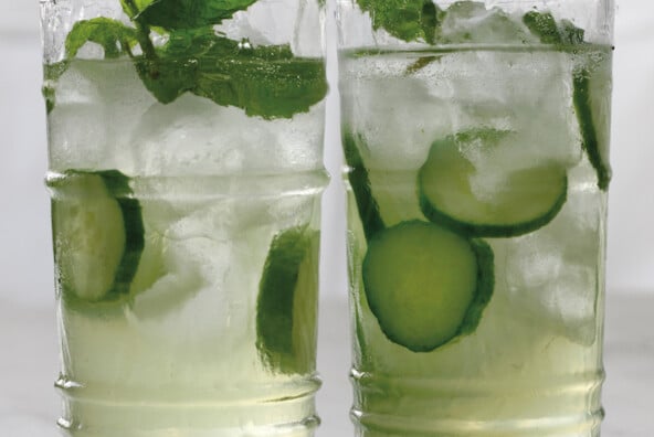 Cucumber Spritzer with Mint