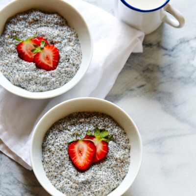 Vanilla Chia Pudding with Chestnut Honey & Berries recipe