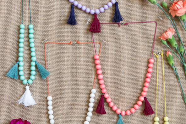 DIY Kids' Moroccan Tassel Necklace