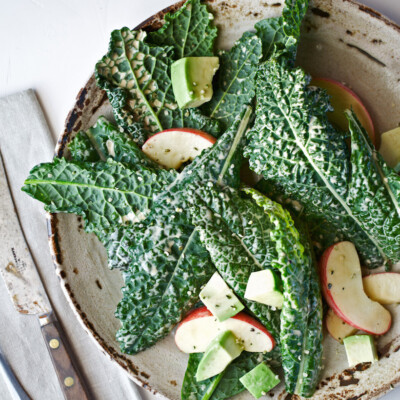 avocado kale caesar salad