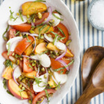 Nectarine, Tomato and Mozzarella Salad