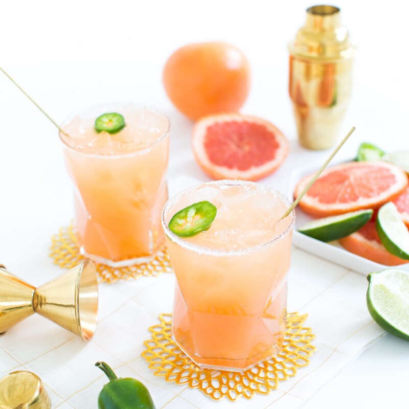 Spicy Paloma cocktail recipe