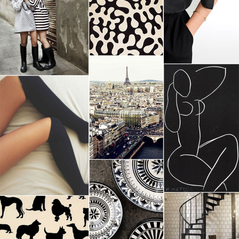 black and white color inspiration