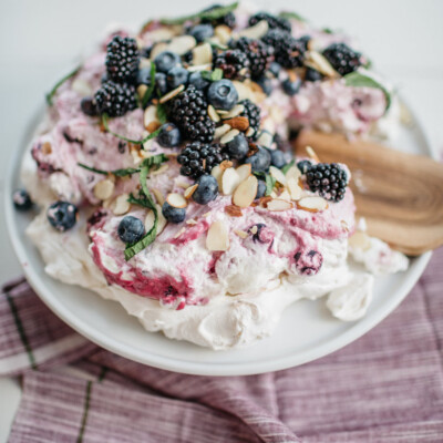 Almond & Berry Pavlova recipe