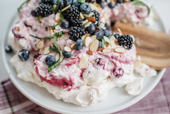 Almond & Berry Pavlova recipe