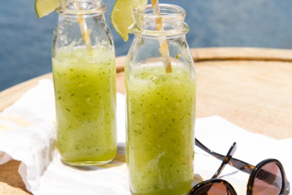 Honeydew Ginger Slush cocktail