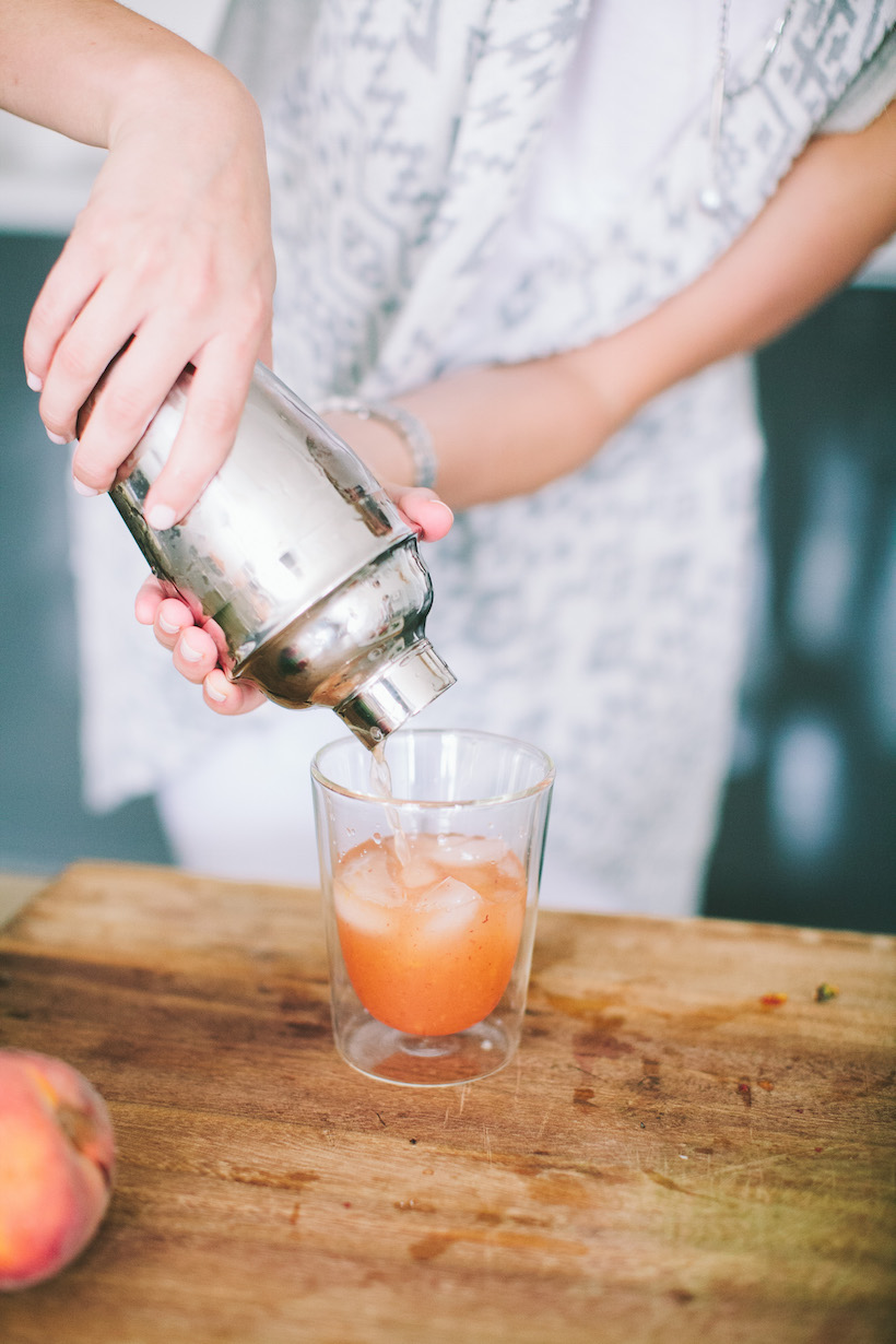 Tennessee Whiskey Peach Smash