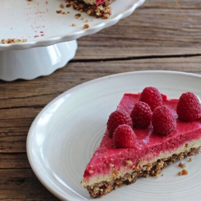 Raw Raspberry Lemon Cheesecake