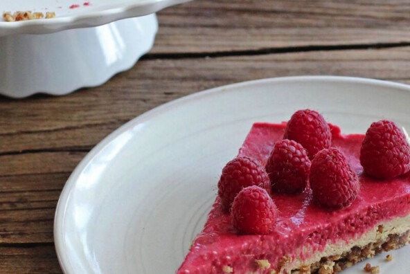 Raw Raspberry Lemon Cheesecake