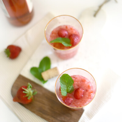 rosé wine slush cocktail recipe