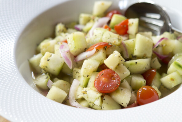 Fresh Cucumber & Tomato Salad