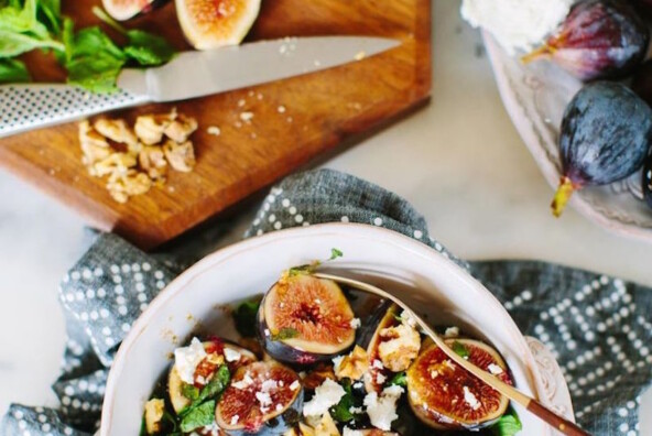 fig & goat cheese salad