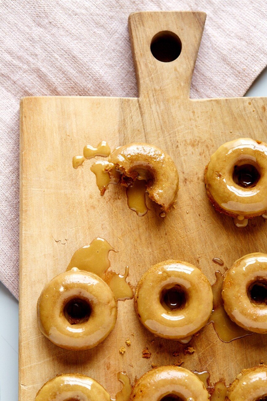 maple molasses donuts