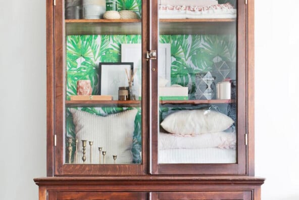 unbelievable antique wardrobe before & after