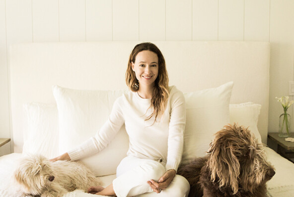 Jenni Kayne and her dogs