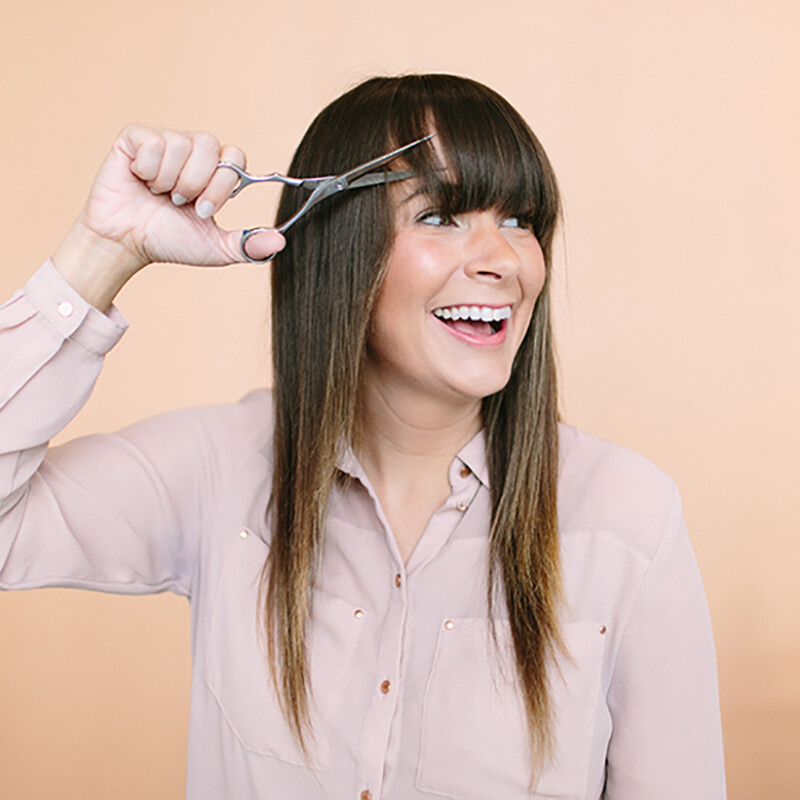 How To Trim Your Own Bangs | Camille Styles