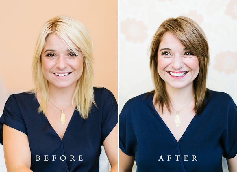 5. "Blonde hair with lowlights: before and after transformations" - wide 4