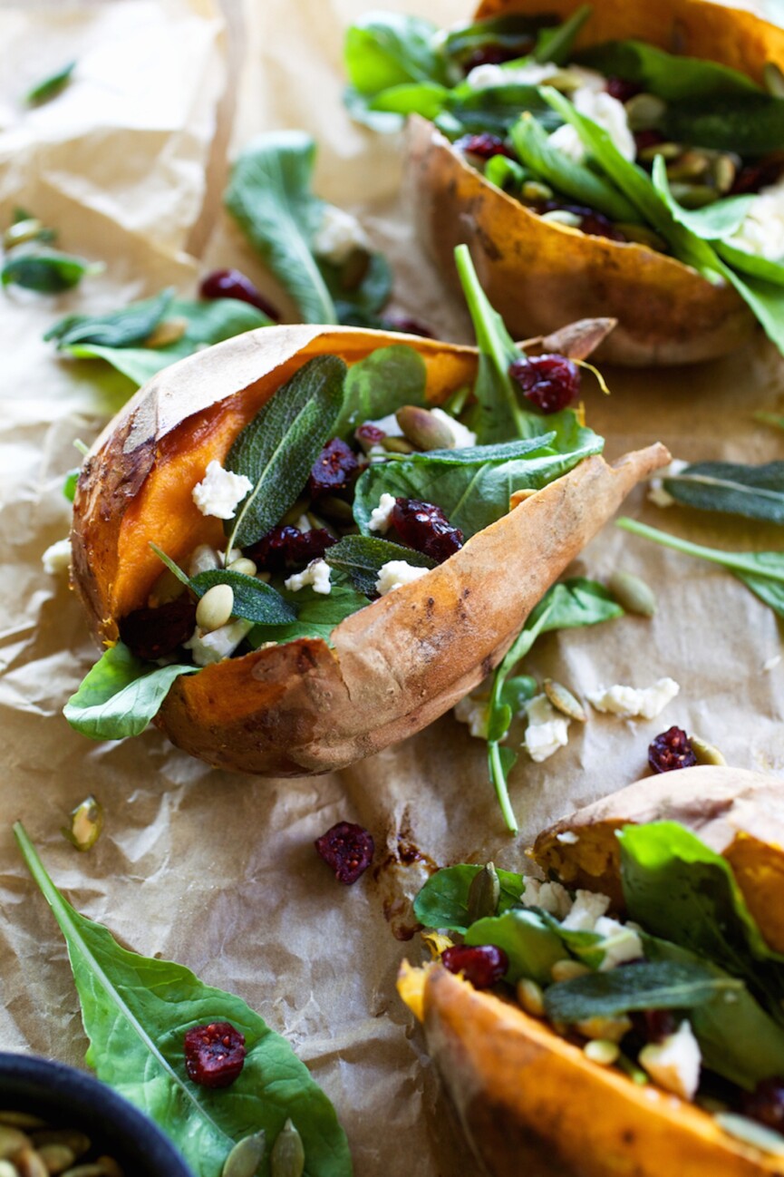 savory stuffed sweet potatoes
