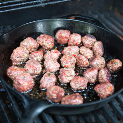 bite size lamb meatballs