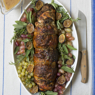 Sausage, Cherry & Sage-Stuffed Turkey Breast